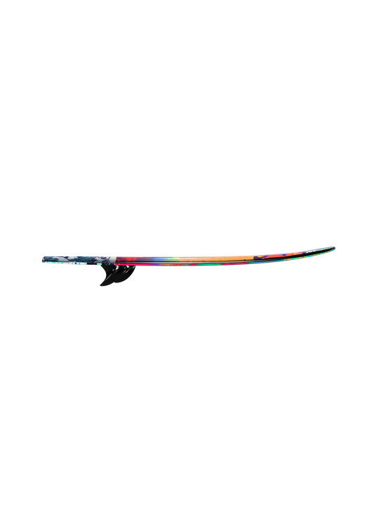 T-Dog Pro wakesurf board by Kanuk Board Co, 3D render side profile showing rocker